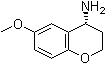 结构式 CAS# 1018978-89-6, (4R)-3,4-二氢-6-甲氧基-2H-1-苯并吡喃-4-胺