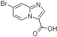 structure of CAS# 1019021-93-2, 7-Bromoimidazo[1,2-a]pyridine-3-carboxylic acid