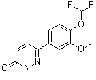 structure of CAS# 101975-10-4, Zardaverine;6-[4-(Difluoromethoxy)-3-methoxyphenyl]-3(2H)-pyridazinone