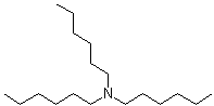 structure of CAS# 102-86-3, Trihexylamine;N,N-Dihexyl-1-hexanamine; NSC 409786; Tri-n-hexylamine
