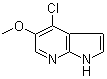结构式 CAS# 1020056-72-7, 4-氯-5-甲氧基-1H-吡咯并[2,3-b]吡啶