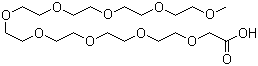 structure of CAS# 102013-72-9, 3,6,9,12,15,18,21,24,27-Nonaoxaoctacosanoic acid