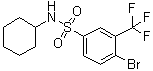 结构式 CAS# 1020253-02-4, 4-溴-N-环己基-3-(三氟甲基)苯磺酰胺