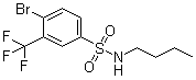 structure of CAS# 1020253-05-7, 4-Bromo-N-butyl-3-(trifluoromethyl)benzenesulfonamide