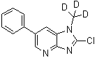 2-Chloro-1-(methyl-d<sub>3</sub>)-6-phenyl-1H-imidazo[4,5-b]pyridine molecular structure (CAS 1020719-30-5)