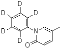 5-Methyl-1-(phenyl-2,3,4,5,6-d<sub>5</sub>)-2(1H)-pyridinone molecular structure (CAS 1020719-62-3)
