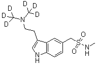3-[2-[Di(methyl-d<sub>3</sub>)amino]ethyl]-N-methyl-1H-indole-5-methanesulfonamide molecular structure (CAS 1020764-38-8)