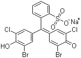 Bromochlorophenol Blue sodium salt molecular structure (CAS 102185-52-4)