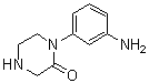 结构式 CAS# 1022128-80-8, 1-(3-氨基苯基)-2-哌嗪酮