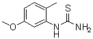 结构式 CAS# 1022320-88-2, N-(5-甲氧基-2-甲基苯基)硫脲