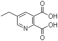 structure of CAS# 102268-15-5, 5-Ethylpyridine-2,3-dicarboxylic acid;5-Ethylquinolinic acid