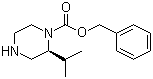 (2S)-2-(1-甲基乙基)-1-哌嗪甲酸苯甲酯分子结构 (CAS 1023964-84-2)