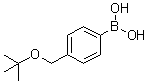 4-(叔丁氧基甲基)苯硼酸分子结构 (CAS 1024017-53-5)