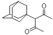 structure of CAS# 102402-84-6, 3-(1-Adamantyl)-2,4-pentanedione;3-(1-Adamantyl)-pentane-2,4-dione