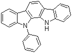 11,12-二氢-11-苯基吲哚并[2,3-a]咔唑分子结构 (CAS 1024598-06-8)