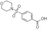 4-(吗啉-4-磺酰基)苯甲酸分子结构 (CAS 10252-82-1)