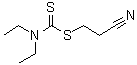 Diethylcarbamodithioic acid 2-cyanoethyl ester molecular structure (CAS 10264-39-8)