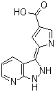 (2E)-2-(1,2-Dihydro-3H-pyrazolo[3,4-b]pyridin-3-ylidene)-2H-pyrrole-4-carboxylic acid molecular structure (CAS 1027274-36-7)