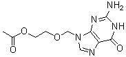 9-(2-乙酰氧基乙氧基甲基)鸟嘌呤分子结构 (CAS 102728-64-3)