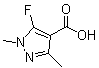 5-氟-1,3-二甲基-1H-吡唑-4-羧酸分子结构 (CAS 1027991-91-8)