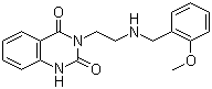 structure of CAS# 1028307-48-3, 3-[2-[[(2-Methoxyphenyl)methyl]amino]ethyl]-2,4(1H,3H)quinazolinedione