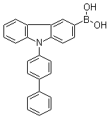结构式 CAS# 1028648-22-7, (9-[1,1'-联苯]-4-基-9H-咔唑-3-基)硼酸