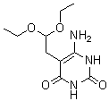 6-氨基-5-(2,2-二乙氧基乙基)-2,4(1H,3H)-嘧啶二酮分子结构 (CAS 102879-75-4)