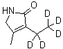 3-(Ethyl-1,1,2,2,2-d<sub>5</sub>)-1,5-dihydro-4-methyl-2H-pyrrol-2-one molecular structure (CAS 1028809-94-0)