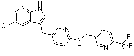 structure of CAS# 1029044-16-3, Pexidartinib;N-[5-[(5-Chloro-1H-pyrrolo[2,3-b]pyridin-3-yl)methyl]-2-pyridinyl]-6-(trifluoromethyl)-3-pyridinemethanamine