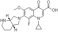 结构式 CAS# 1029364-77-9, 8-氟-6-甲氧基莫西沙星