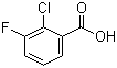 2-氯-3-氟苯甲酸分子结构 (CAS 102940-86-3)