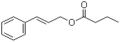 结构式 CAS# 103-61-7, 丁酸桂酯; 丁酸肉桂酯; 3-苯基-2-丙烯基丁酸酯