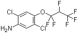 结构式 CAS# 103015-84-5, 2,5-二氯-4-(1,1,2,3,3,3-六氟丙氧基)苯胺
