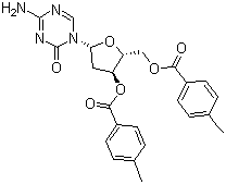 3',5'-二对甲苯甲酰氧基-2-脱氧-5-氮杂胞苷分子结构 (CAS 10302-79-1)