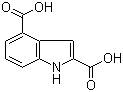 吲哚-2,4-二甲酸分子结构 (CAS 103027-96-9)