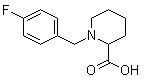 structure of CAS# 1030610-75-3, 1-[(4-Fluorophenyl)methyl]-2-piperidinecarboxylic acid