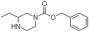 structure of CAS# 1031927-01-1, 3-Ethyl-1-piperazinecarboxylic acid phenylmethyl ester