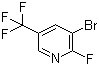 3-溴-2-氟-5-(三氟甲基)吡啶分子结构 (CAS 1031929-01-7)