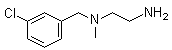 N1-[(3-氯苯基)甲基]-N1-甲基-1,2-乙二胺分子结构 (CAS 103264-69-3)