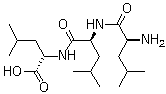 结构式 CAS# 10329-75-6, L-亮氨酰-L-亮氨酰-L-亮氨酸