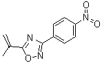 结构式 CAS# 1033202-00-4, 5-(异丙烯基)-3-(4-硝基苯基)-1,2,4-恶二唑