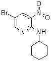 结构式 CAS# 1033202-38-8, 5-溴-N-环己基-3-硝基-2-吡啶胺