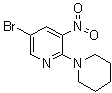 结构式 CAS# 1033202-41-3, 5-溴-3-硝基-2-(哌啶-1-基)吡啶