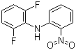 结构式 CAS# 1033225-43-2, 2,6-二氟-N-(2-硝基苯基)苯胺