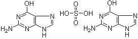structure of CAS# 10333-92-3, Guanine sulfate;Bis(2-amino-1,7-dihydro-6H-purin-6-one) sulfate