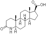 3-Oxo-4-aza-5-alpha-androstane-17-beta-carboxylic acid molecular structure (CAS 103335-55-3)