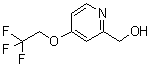 4-(2,2,2-三氟乙氧基)-2-吡啶甲醇分子结构 (CAS 103577-65-7)