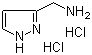 1H-吡唑-3-甲胺二盐酸盐分子结构 (CAS 1037237-32-3)
