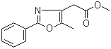 5-甲基-2-苯基恶唑-4-乙酸甲酯分子结构 (CAS 103788-64-3)