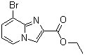 structure of CAS# 1038393-19-9, 8-Bromoimidazo[1,2-a]pyridine-2-carboxylic acid ethyl ester